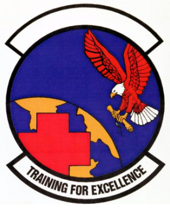Coat of arms (crest) of the 384th Training Squadron, US Air Force