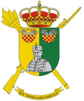 Coat of arms (crest) of the General García Margallo Military Logistics Residency, Spanish Army