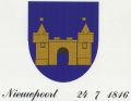 Wapen van Nieuwpoort/Coat of arms (crest) of Nieuwpoort