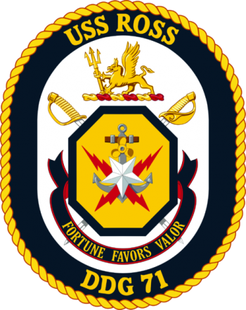 Coat of arms (crest) of Destroyer USS Ross