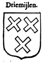 Wapen van Driemijlen/Arms (crest) of Driemijlen