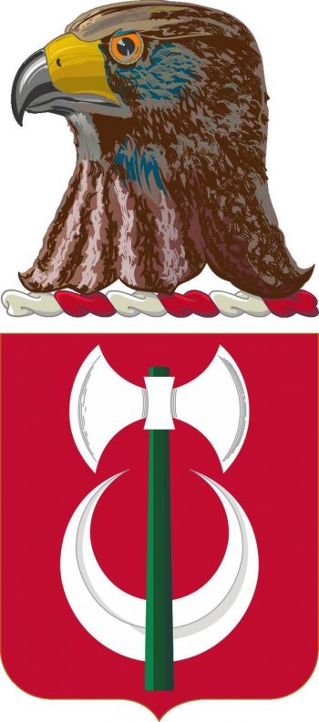Coat of arms (crest) of 224th Engineer Battalion, Iowa Army National Guard