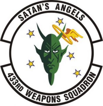 Coat of arms (crest) of the 433rd Weapons Squadron, US Air Force