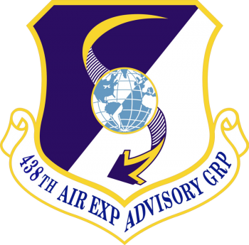 Coat of arms (crest) of the 438th Air Expeditionary Group, US Air Force