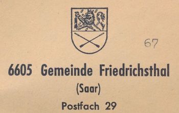 Wappen von Friedrichsthal/Coat of arms (crest) of Friedrichsthal