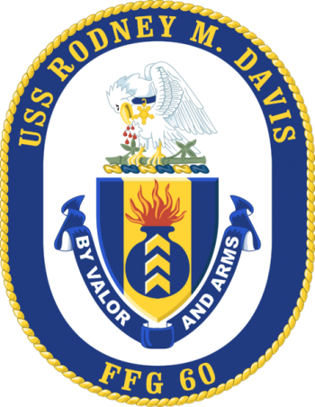 Coat of arms (crest) of the Frigate USS Rodney M. Davis (FFG-60)