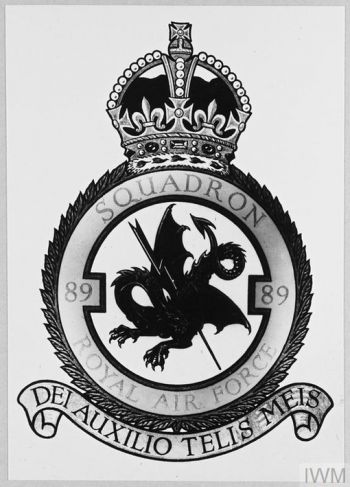 Coat of arms (crest) of the No 89 Squadron, Royal Air Force