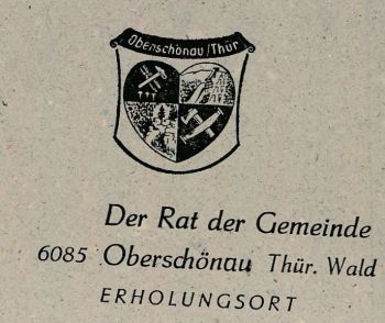 Wappen von Oberschönau/Coat of arms (crest) of Oberschönau