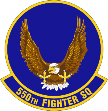 Coat of arms (crest) of the 550th Fighter Squadron, US Air Force
