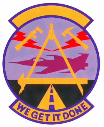 Coat of arms (crest) of the 933rd Civil Engineer Squadron, US Air Force