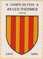Blason d'Ax-les-Thermes/Arms (crest) of Ax-les-Thermes