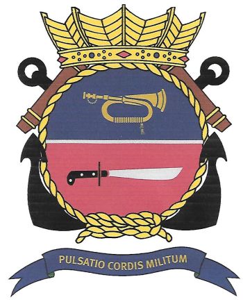 Coat of arms (crest) of the Drummers and Pipers of the Marine Corps, Royal Netherlands Navy