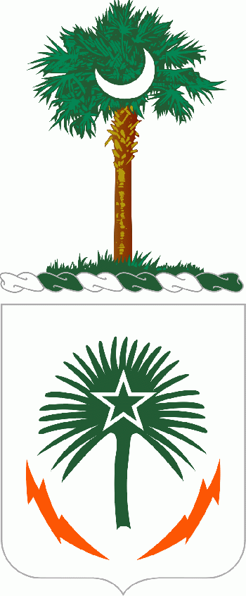 Coat of arms (crest) of 108th Signal Battalion, South Carolina Army National Guard