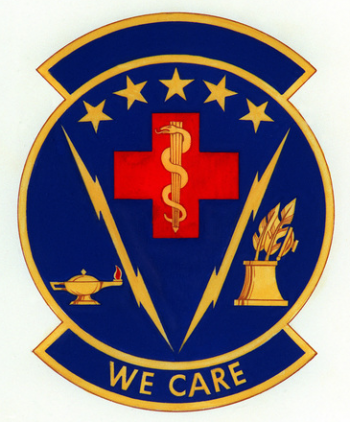 Coat of arms (crest) of the 379th Strategic Hospital, US Air Force