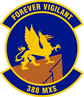 Coat of arms (crest) of the 388th Maintenance Squadron, US Air Force