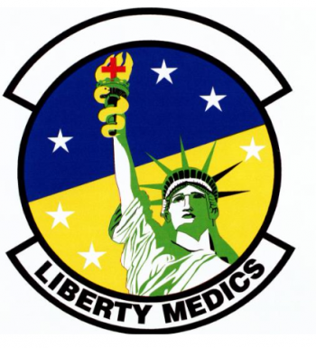 Coat of arms (crest) of the 48th Medical Operations Squadron, US Air Force