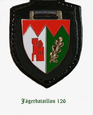 Coat of arms (crest) of the Jaeger Battalion 126, German Army