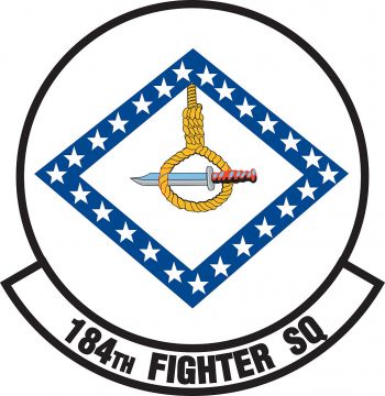 Coat of arms (crest) of 184th Fighter Squadron, Arkansas Air National Guard