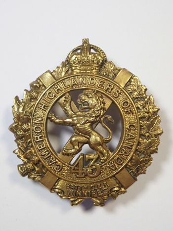 Coat of arms (crest) of the 43rd (Cameron Highlanders of Canada) Battalion, CEF