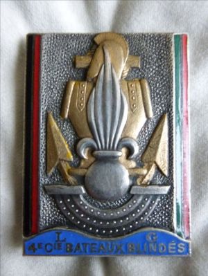 Coat of arms (crest) of the 4th Foreign Legion Armoured Boat Company, French Army