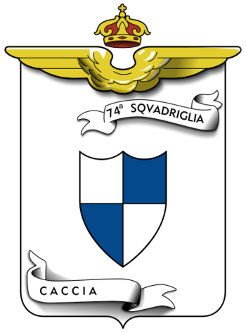 Coat of arms (crest) of the 74th Fighter Squadron, Regia Aeronautica