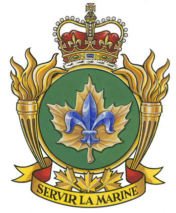 Coat of arms (crest) of the Canadian Forces Fleet School Quebec, Canada