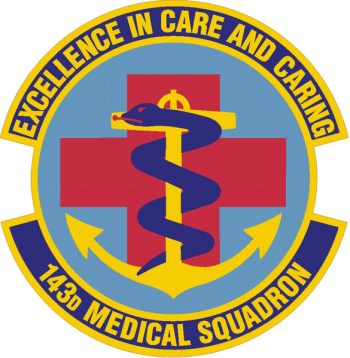 Coat of arms (crest) of the 143rd Medical Squadron, Rhode Island Air National Guard