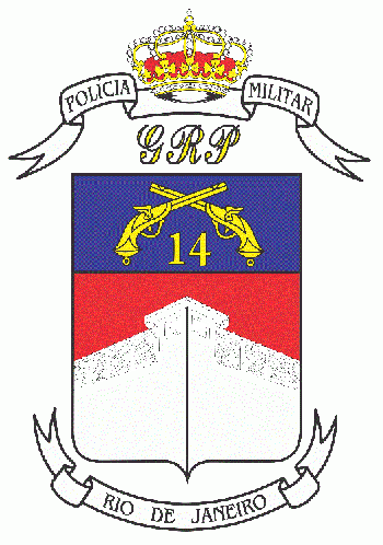 Coat of arms (crest) of 14th Military Police Battalion, Rio de Janeiro