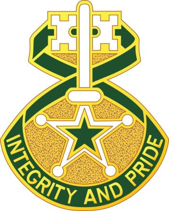Coat of arms (crest) of 607th Military Police Battalion, US Army