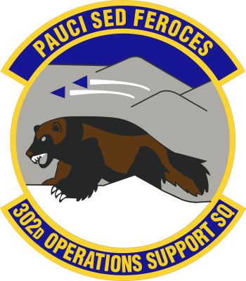 Coat of arms (crest) of the 302nd Operations Support Squadron, US Air Force