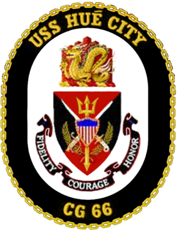 Coat of arms (crest) of Cruiser USS Hue City