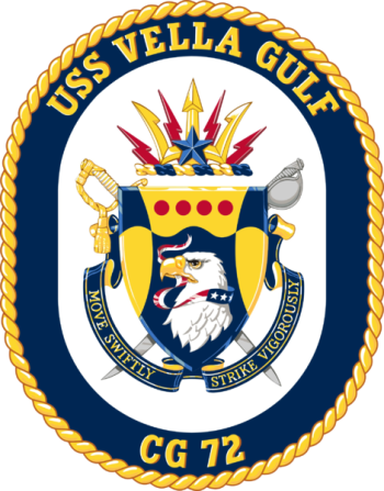 Coat of arms (crest) of Cruiser USS Vella Gulf