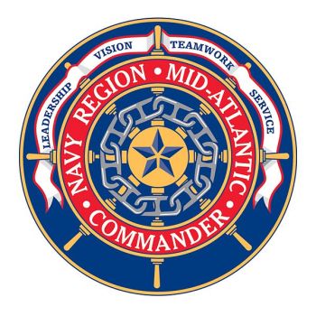 Coat of arms (crest) of the Navy Region Mid-Atlantic, US Navy