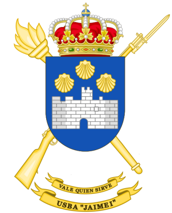 Coat of arms (crest) of the Base Services Unit Jaime I, Spanish Army