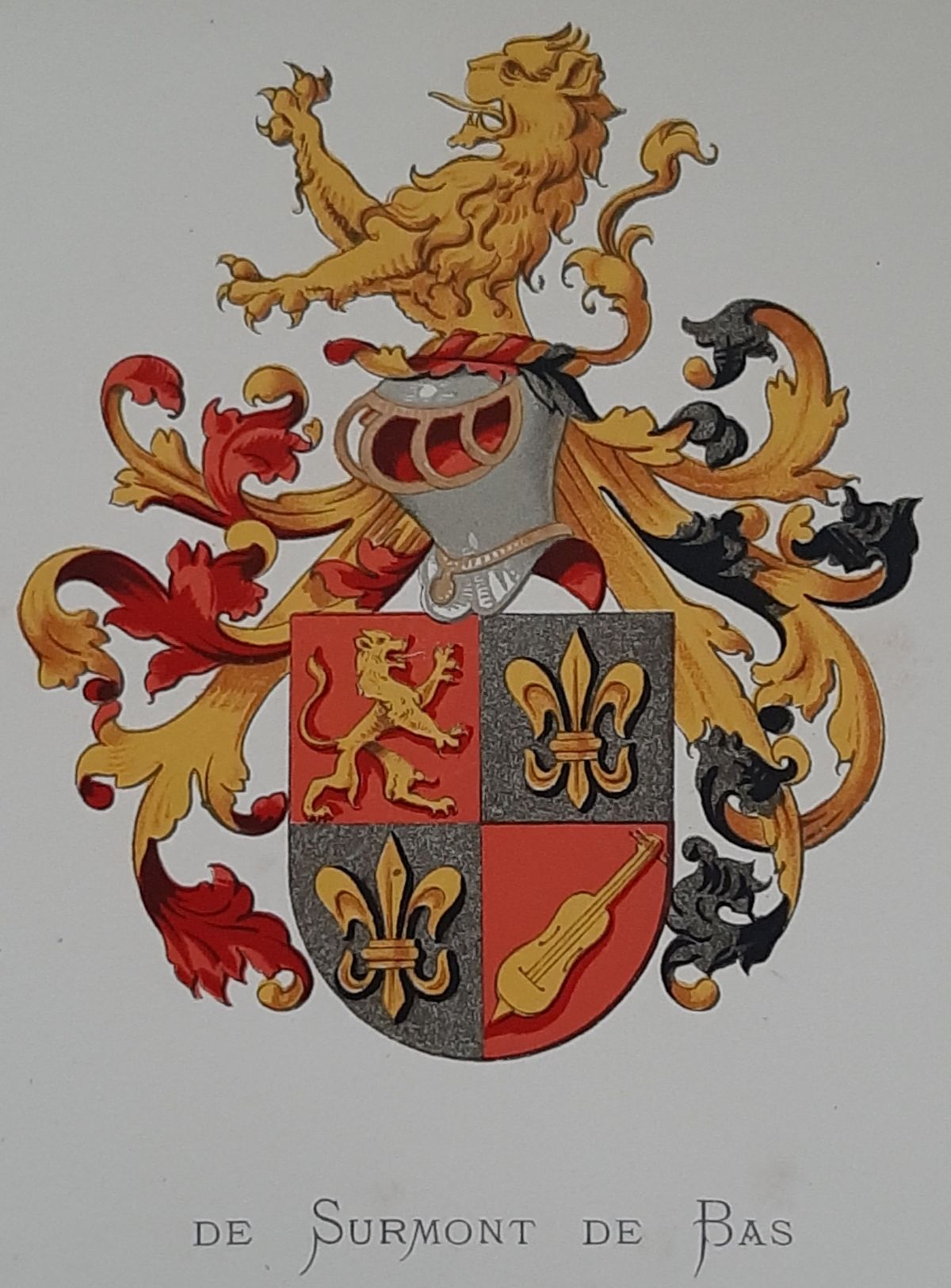 Coat of arms of the De Surmont de Bas family (De Surmont de Bas family