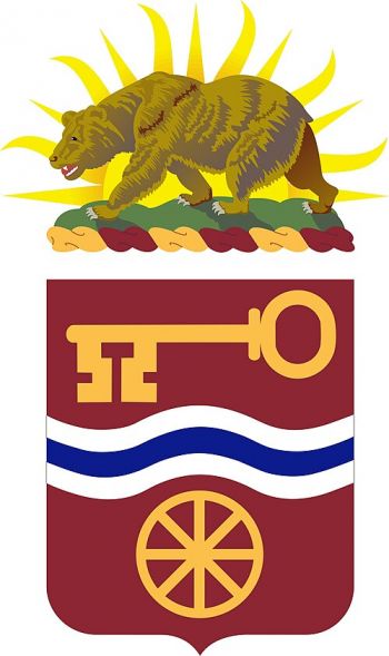 Coat of arms (crest) of 40th Support Battalion, California Army National Guard
