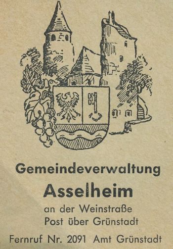 Wappen von Asselheim/Coat of arms (crest) of Asselheim