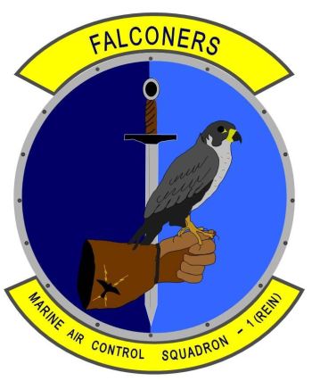 Coat of arms (crest) of Marine Air Control Squadron (MACS)-1 Falconers, USMC