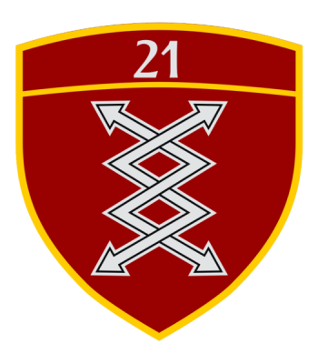 Coat of arms (crest) of the 21st Signals Battalion, Serbian Army