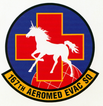 Coat of arms (crest) of the 167th Aeromedical Evacuation Squadron, West Virginia Air National Guard