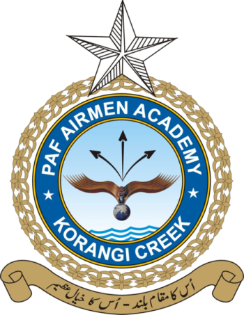 Coat of arms (crest) of the Pakistan Air Force Airmen Academy Korangi Creek