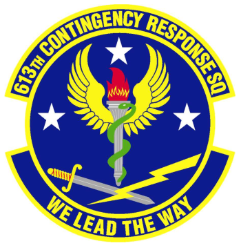 Coat of arms (crest) of the 613th Contingency Response Squadron, US Air Force