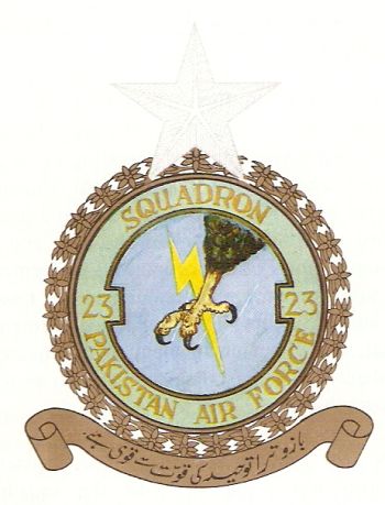 Coat of arms (crest) of the No 23 Squadron, Pakistan Air Force