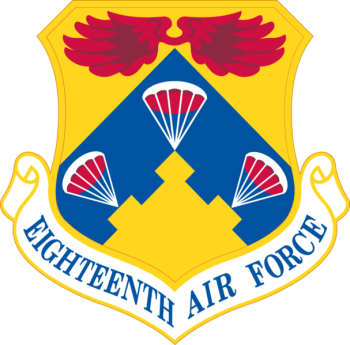 Coat of arms (crest) of the 18th Air Force, US Air Force