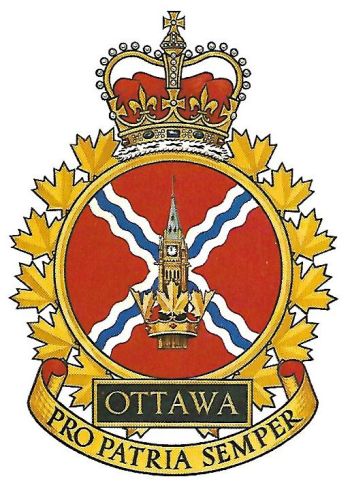 Coat of arms (crest) of the Canadian Forces Base Ottawa, Canada