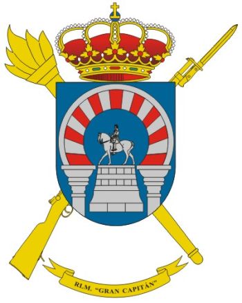 Coat of arms (crest) of the Gran Capitán of Córdoba Military Logistics Residency, Spanish Army