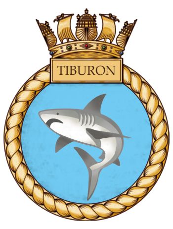 Coat of arms (crest) of the Training Ship Tiburon, South African Sea Cadets