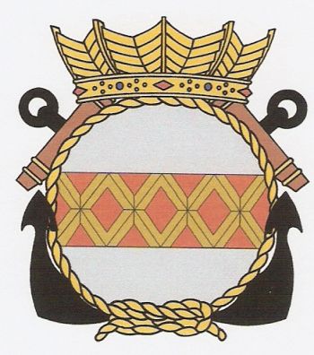 Coat of arms (crest) of the Van Ghent Naval Barracks, Rotterdam, Netherlands Navy