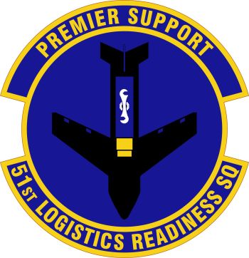 Coat of arms (crest) of the 51st Logistics Readiness Squadron, US Air Force