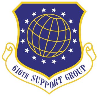 Coat of arms (crest) of the 616th Support Group, US Air Force